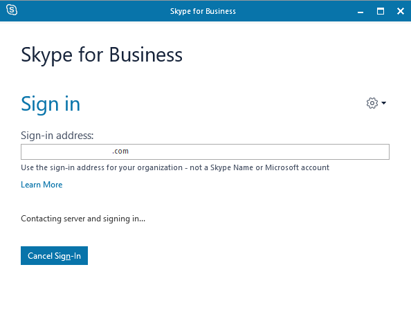 cannot login to skype for business on mac